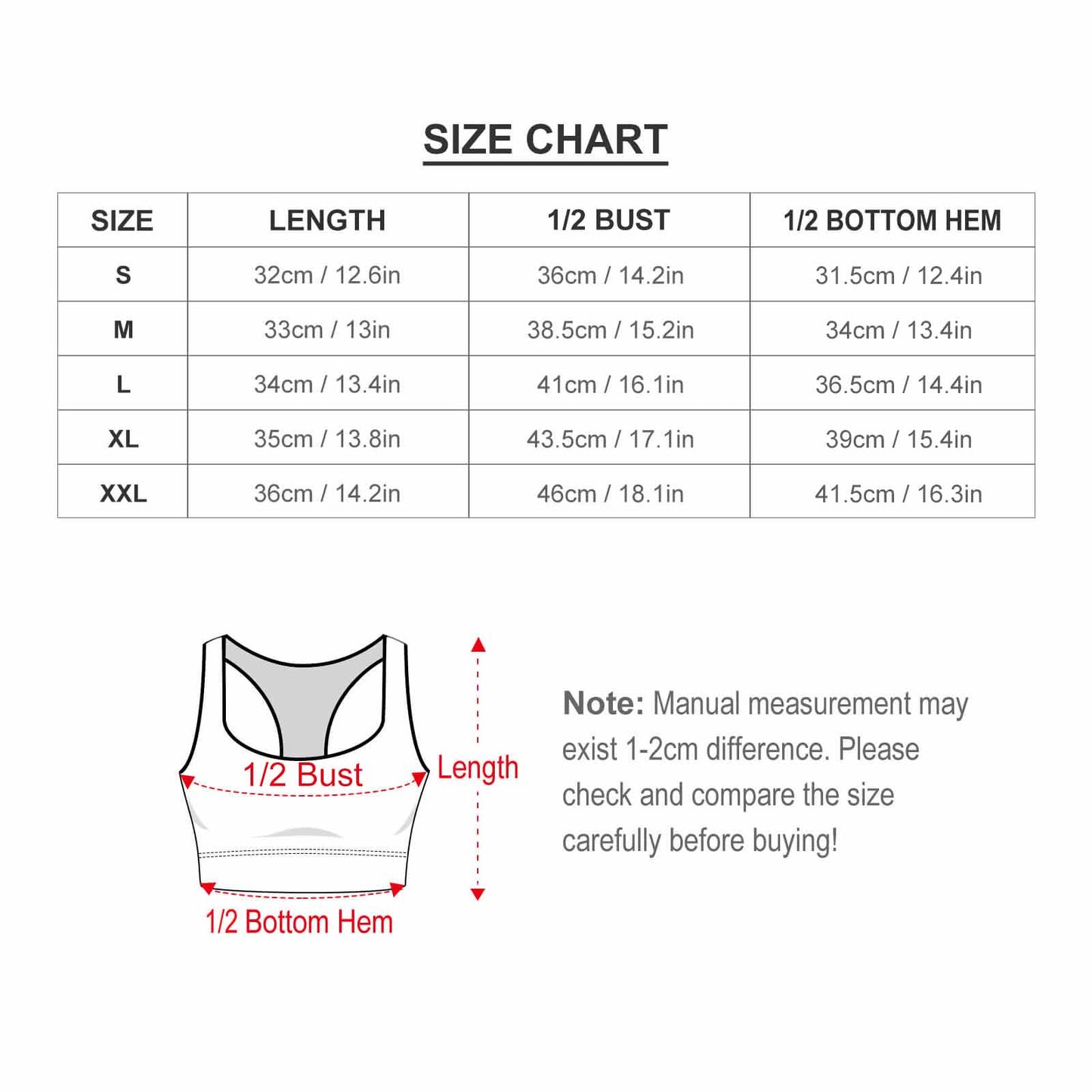 Custom Printed Patterned Yoga Sports Bra(All-Over Printing)