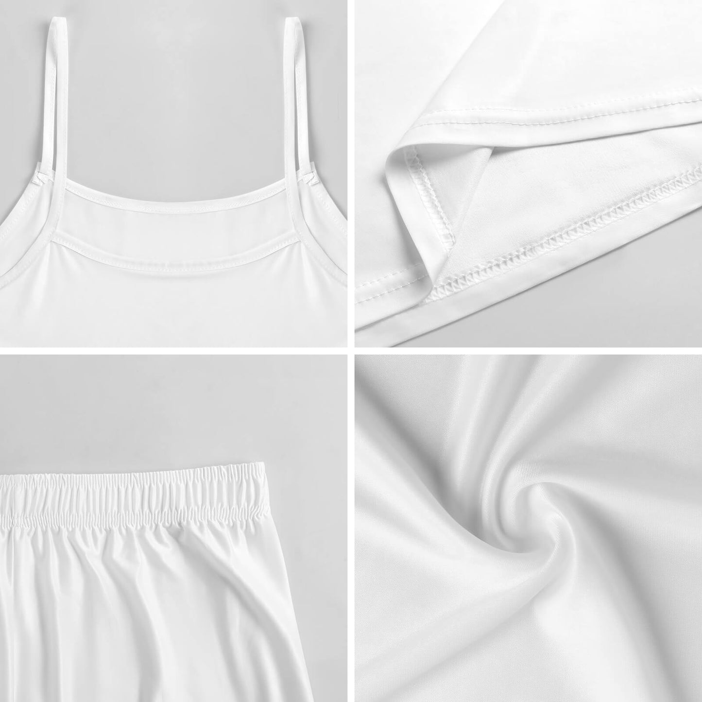 160gsm Ice Silk Camisole Pajama Set(All-Over Printing)