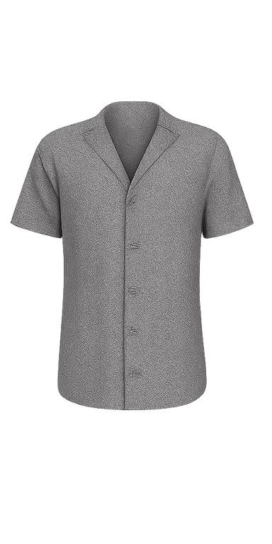 V-neck button down shirt