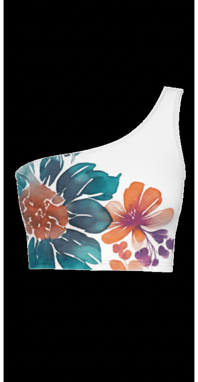 One-Shoulder Crop Top