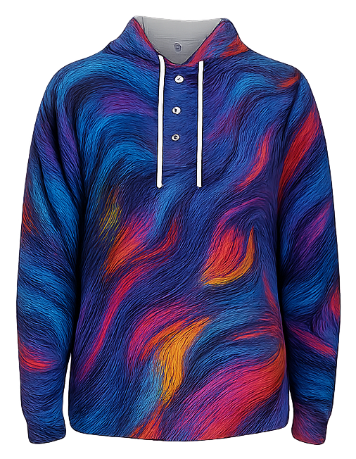 Hoodie with buttons