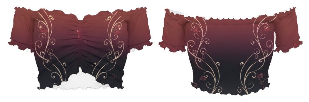 Off-Shoulder Ruched Crop Top