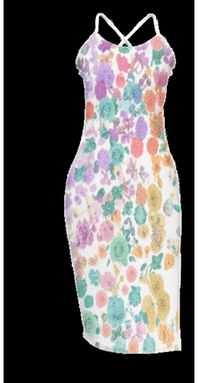 Fitted Jersey Midi Dress