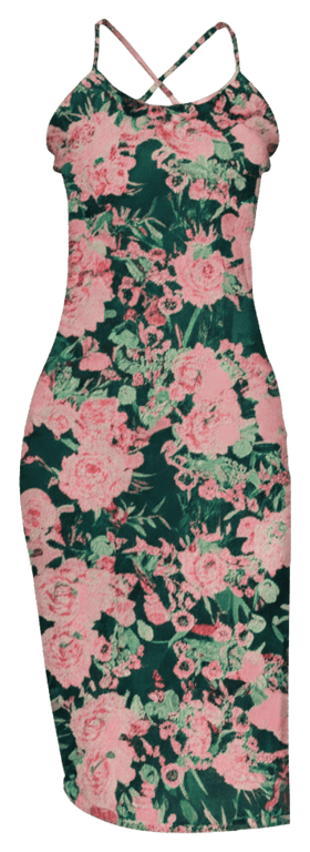 Fitted Jersey Midi Dress