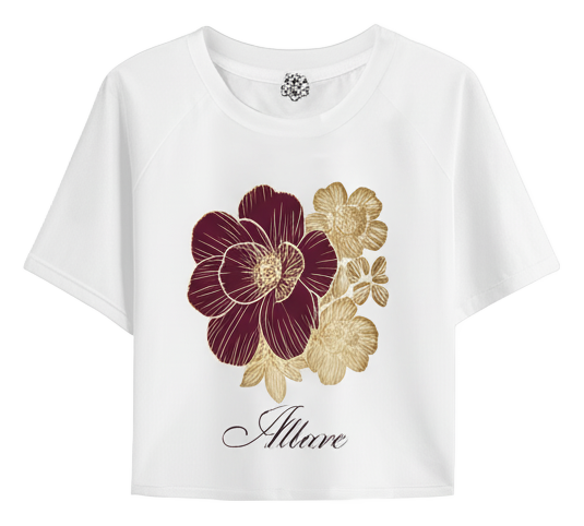 Cropped Crew Neck T-shirt