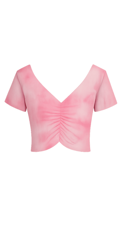 V-neck Crop Top