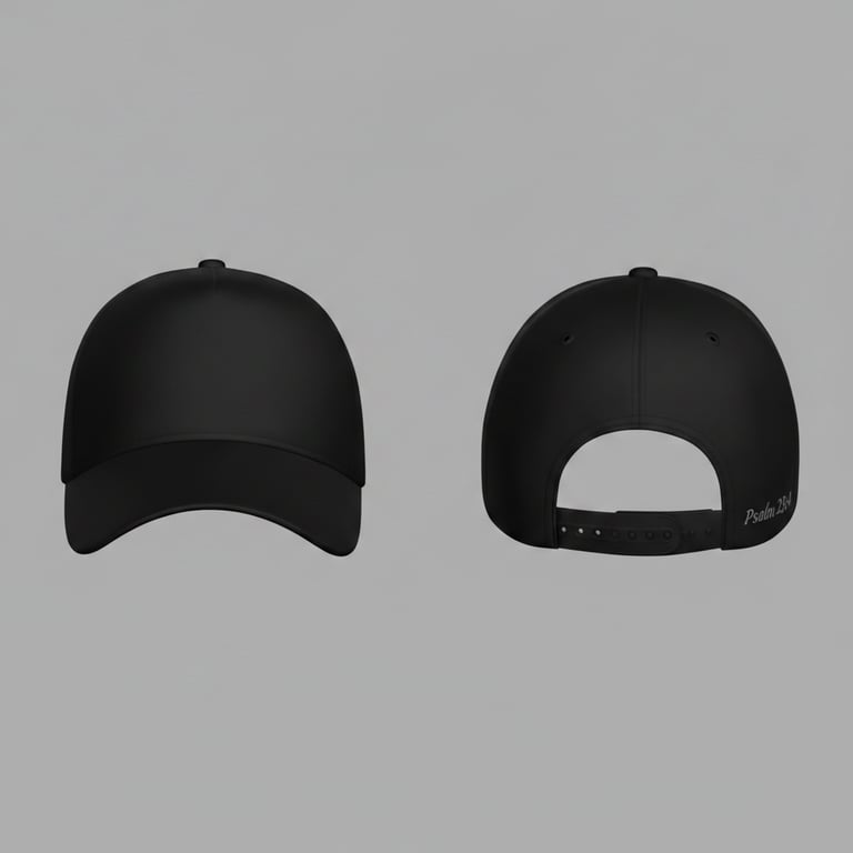 Yes now add I’m small letters in the side of the cap Psalm 23:4