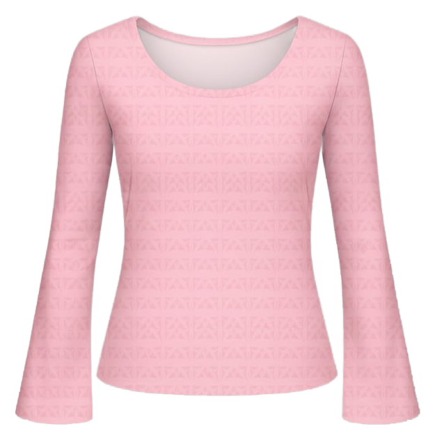 Scoop neck long sleeve top