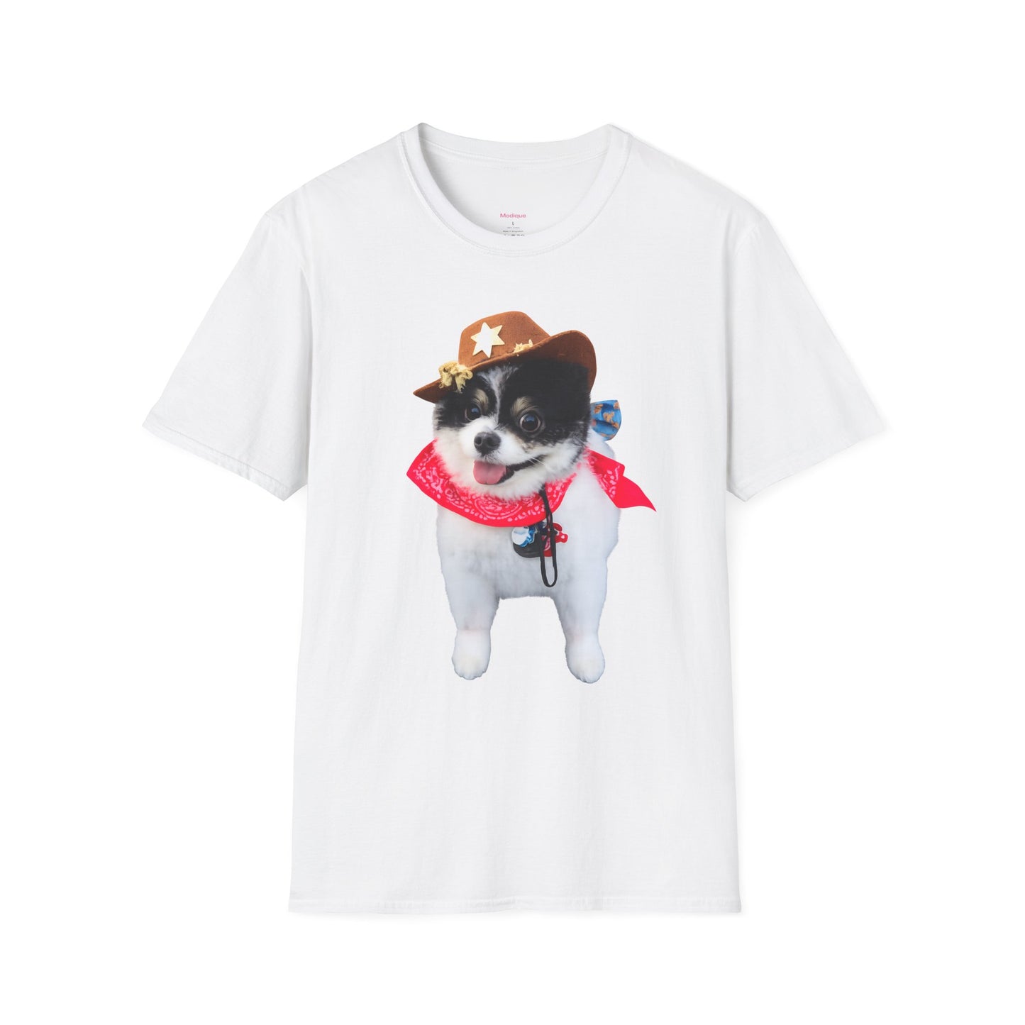 Cowboy Puppy T-Shirt — Cute Dog in Hat & Bandana Graphic Tee