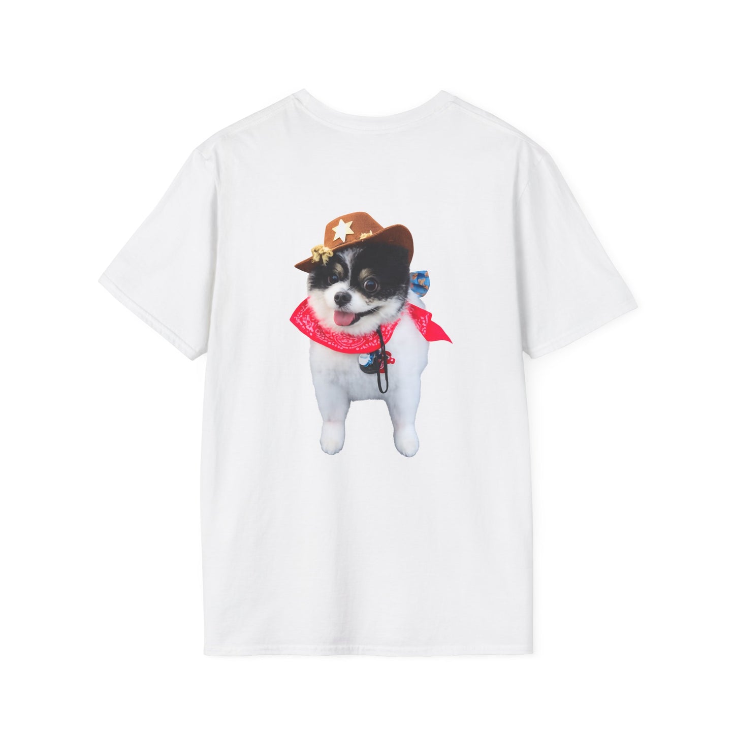 Cowboy Puppy T-Shirt — Cute Dog in Hat & Bandana Graphic Tee