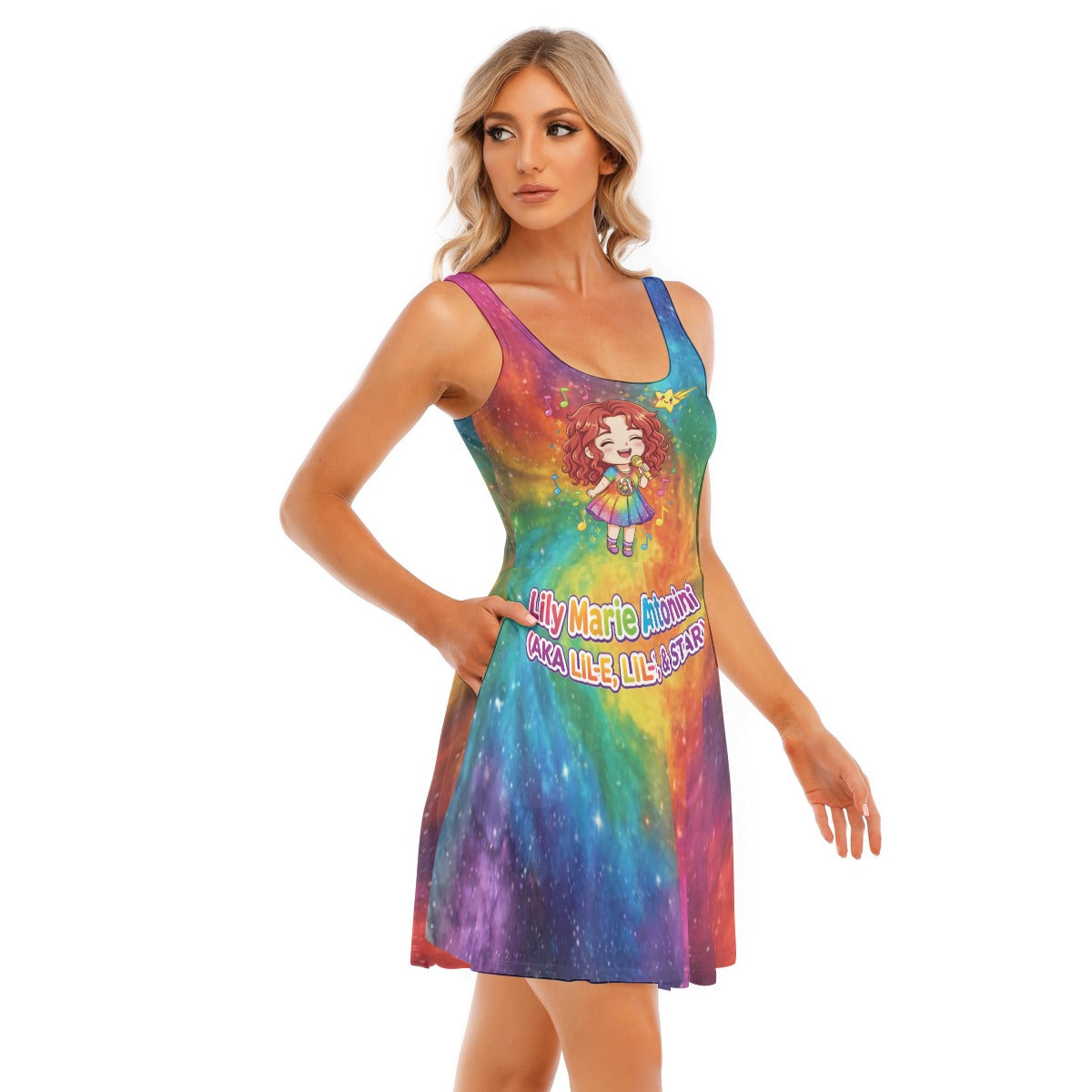 All-Over Print Women's Tank Vest Dress