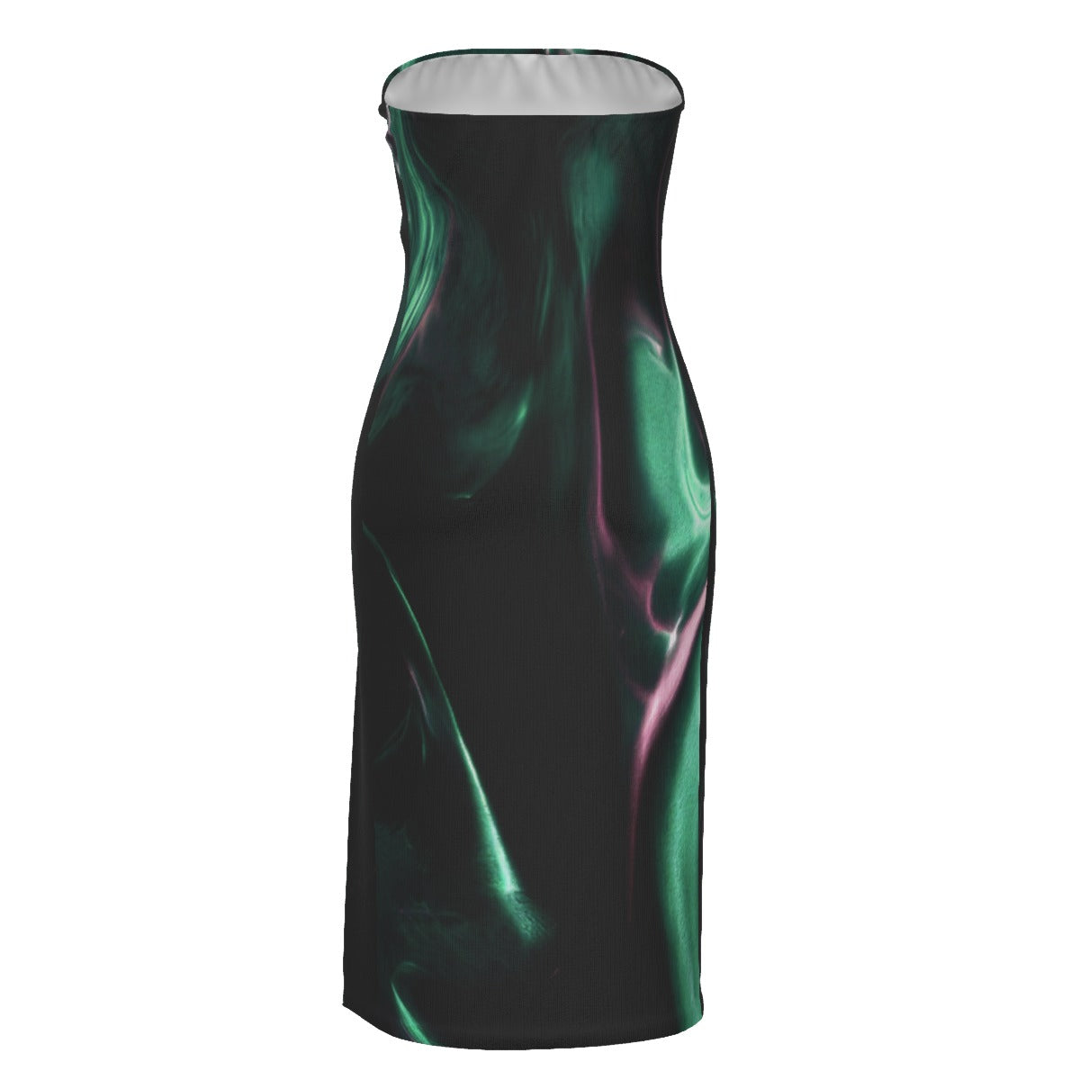 All-Over Print Women's Side Split Tube Top Dress
