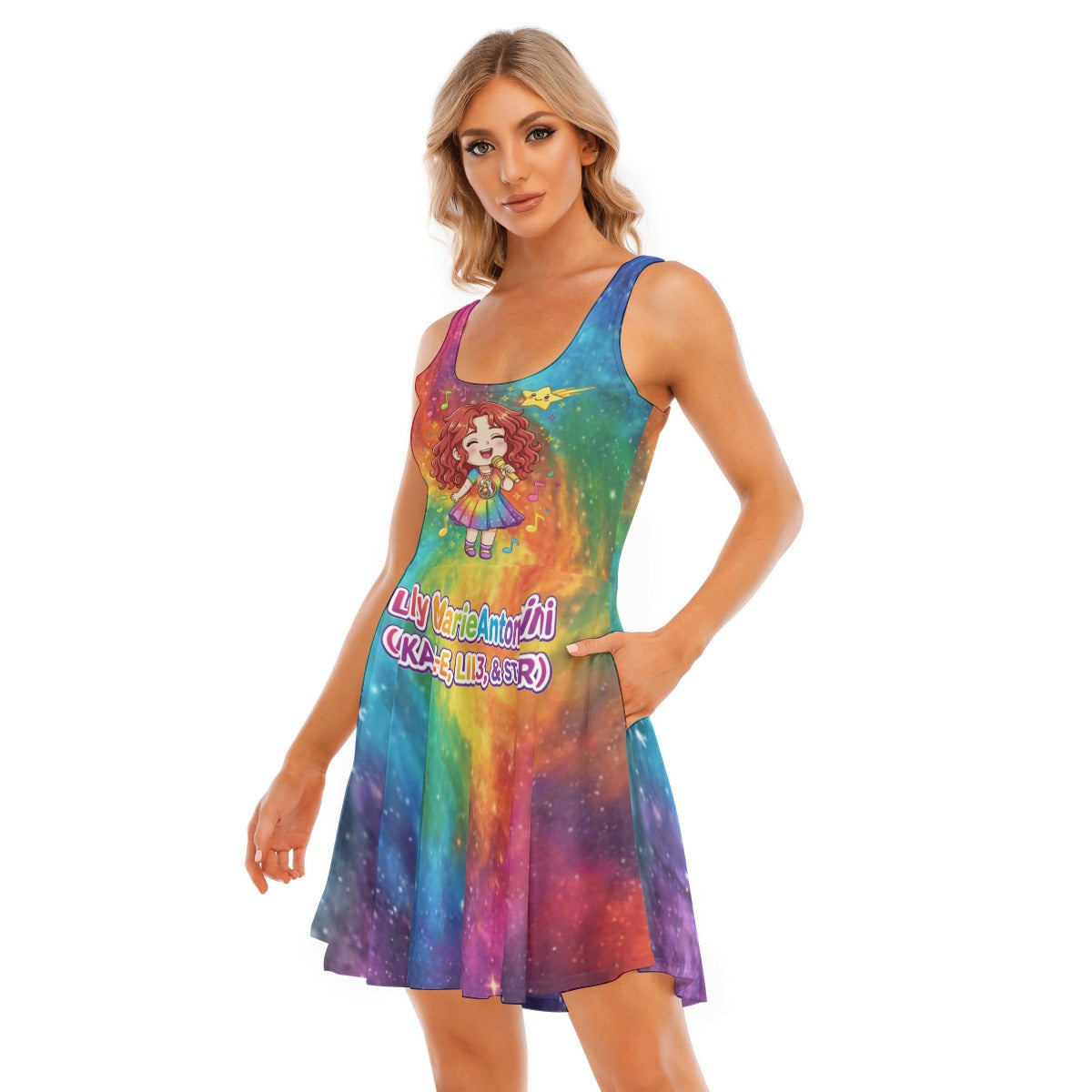 All-Over Print Women's Tank Vest Dress