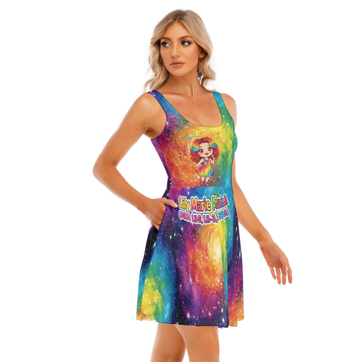 All-Over Print Women's Tank Vest Dress