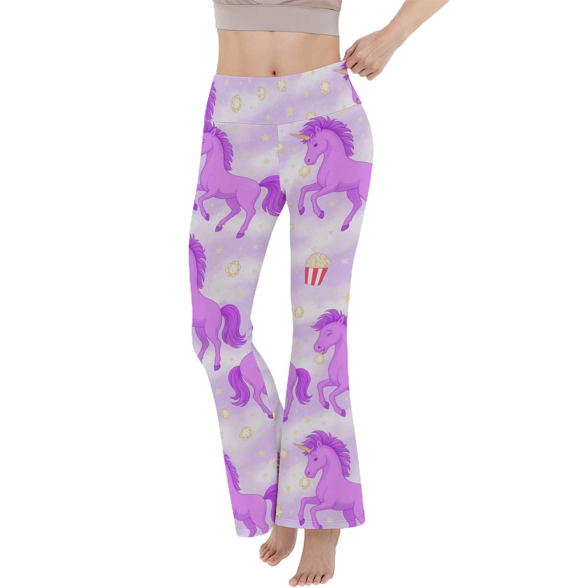 High-Waisted Flared Yoga Pants