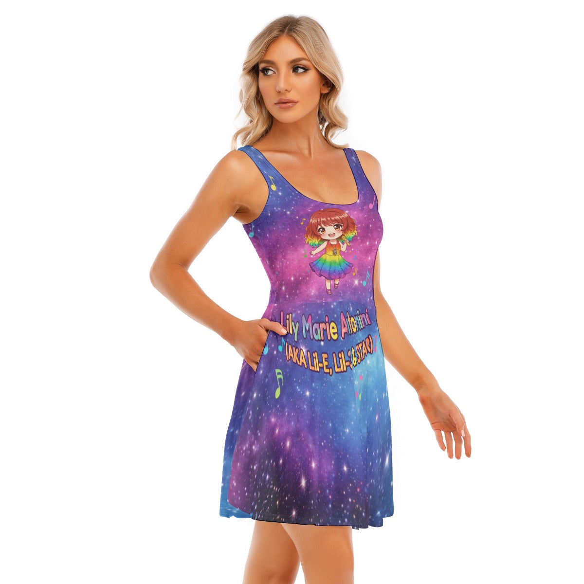 All-Over Print Women's Tank Vest Dress
