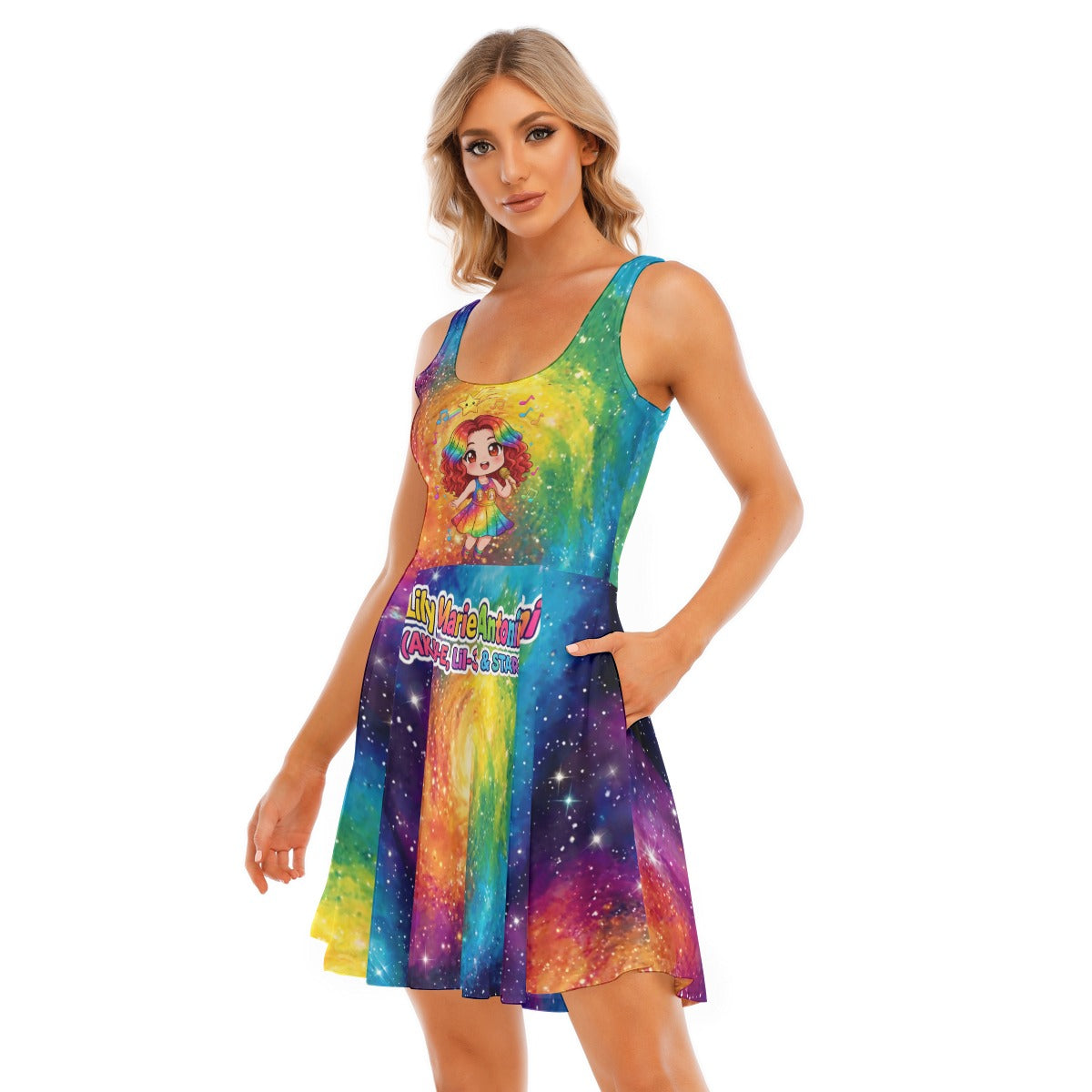 All-Over Print Women's Tank Vest Dress