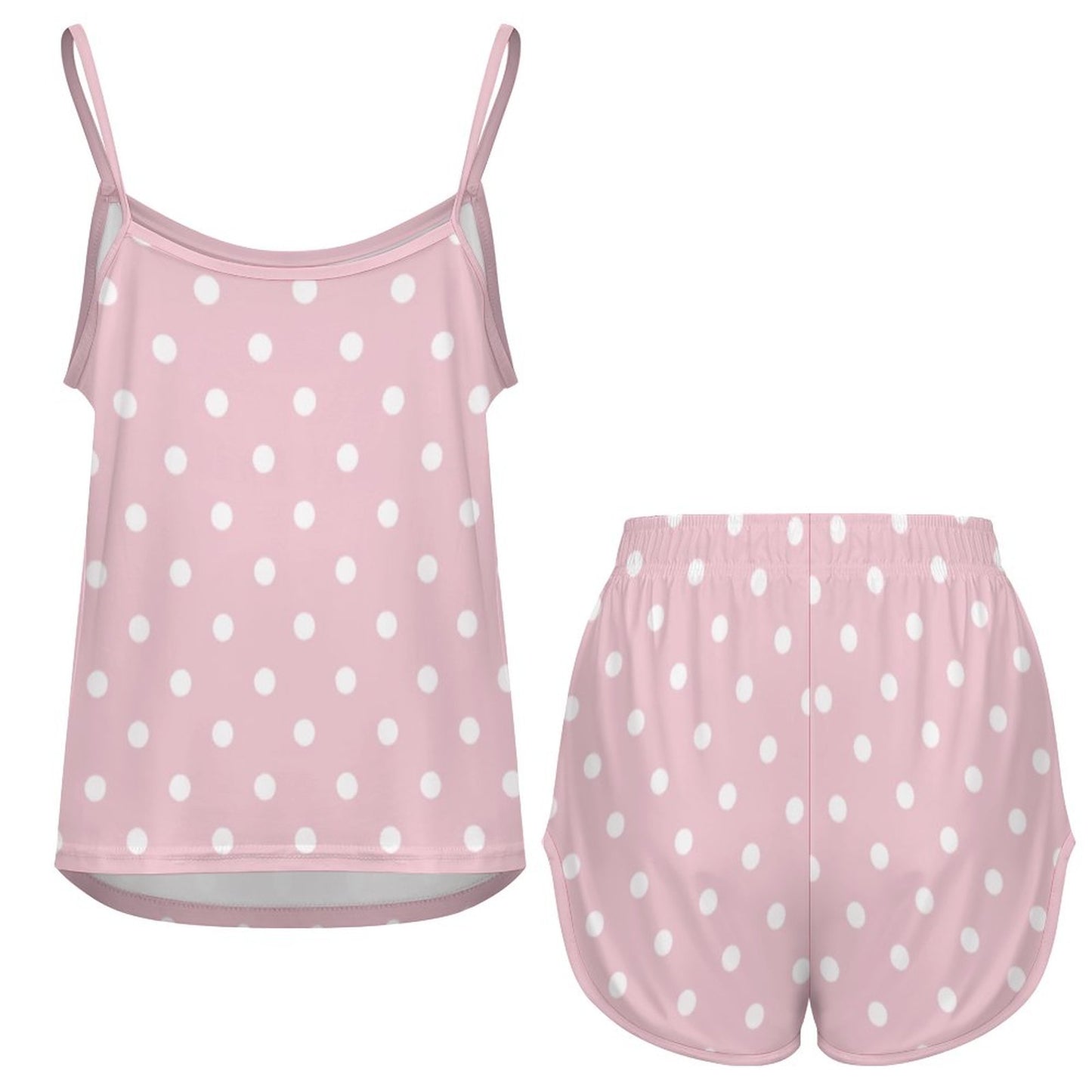 160gsm Ice Silk Camisole Pajama Set(All-Over Printing)