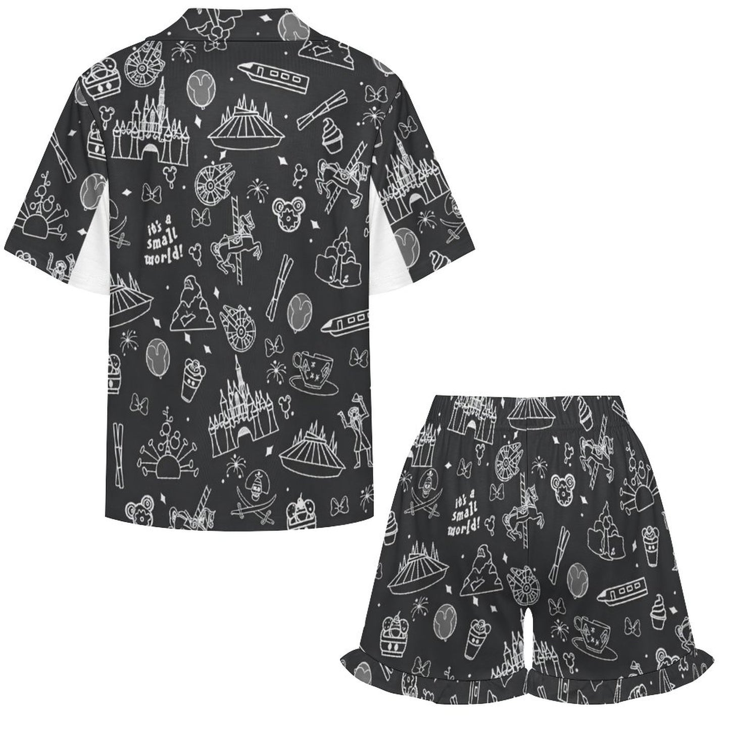 ultra-soft short sleeve collared PJ set