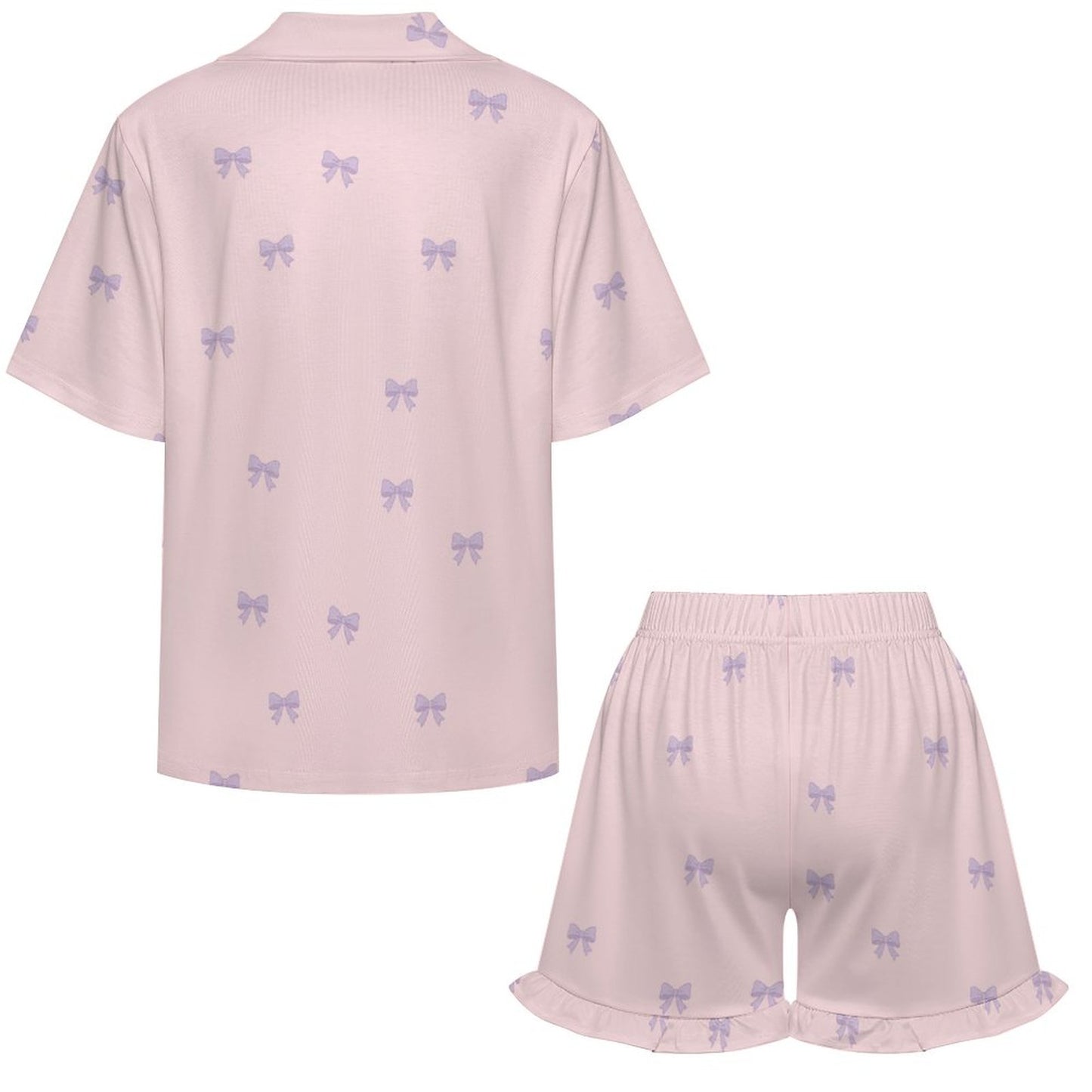 ultra-soft short sleeve collared PJ set