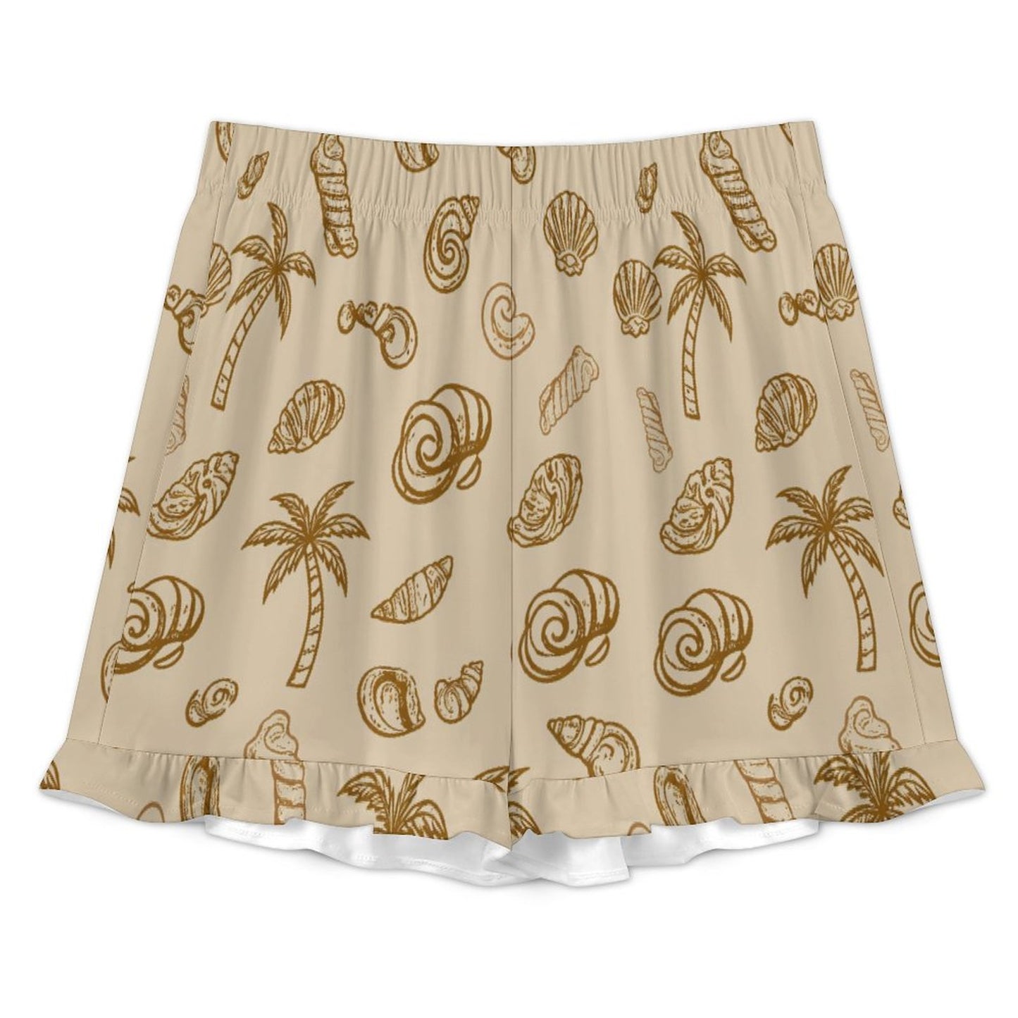 180gsm Ruffled Short-Sleeve Pajama Set(All-Over Printing)