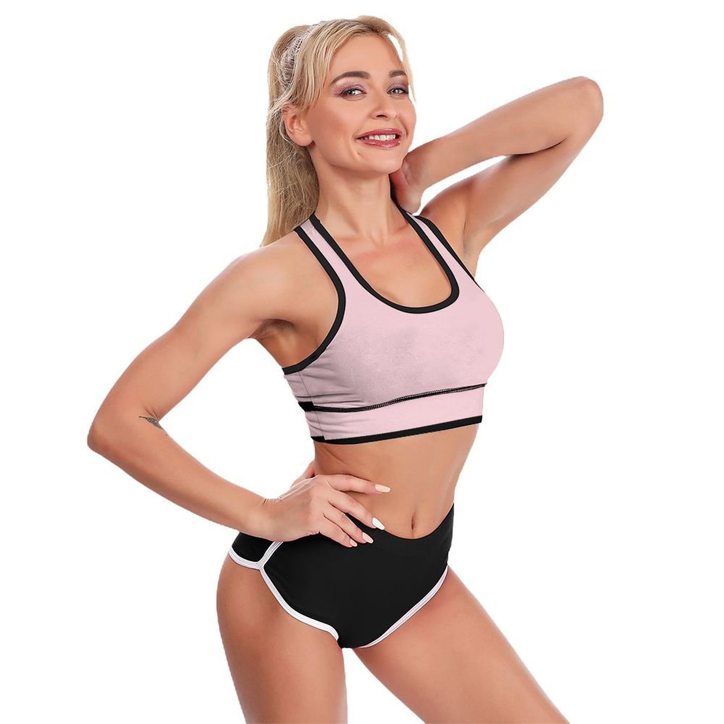 Custom Printed Patterned Yoga Sports Bra(All-Over Printing)