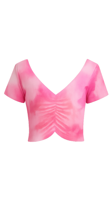 V-neck Crop Top
