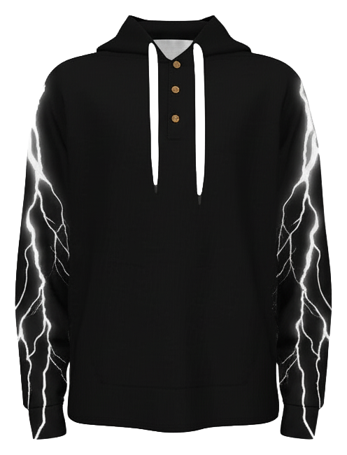 Hoodie with buttons
