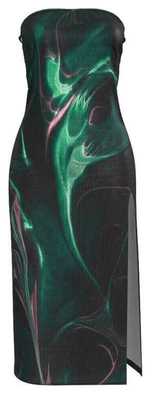 Strapless Midi Dress