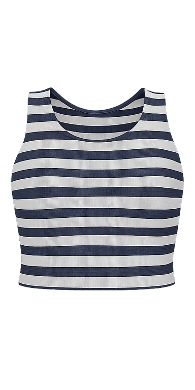 Cropped Athletic Tank Top