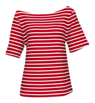 Relaxed Wide Neck Tee