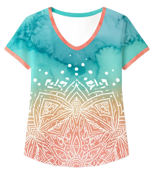 Relaxed V-neck T-shirt