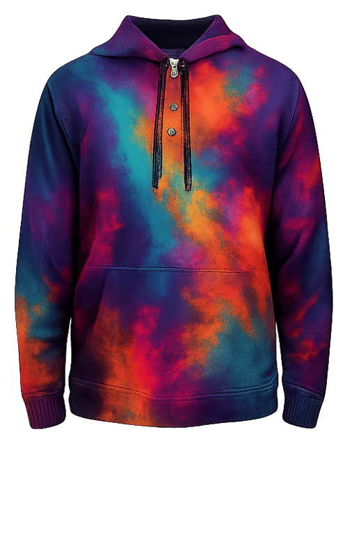 Hoodie with buttons