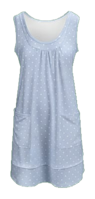 Scoop neck a-line t-shirt dress with front pockets