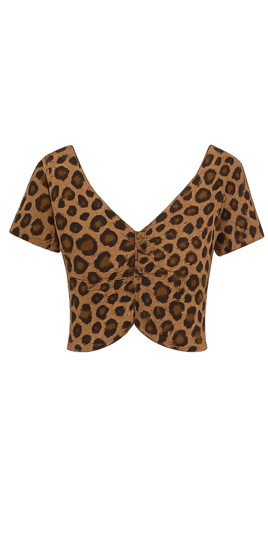 V-neck Crop Top