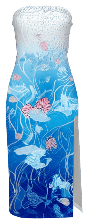 Strapless Midi Dress