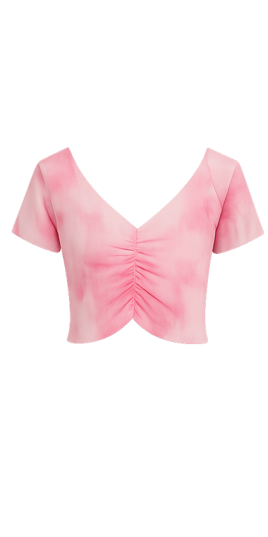 V-neck Crop Top