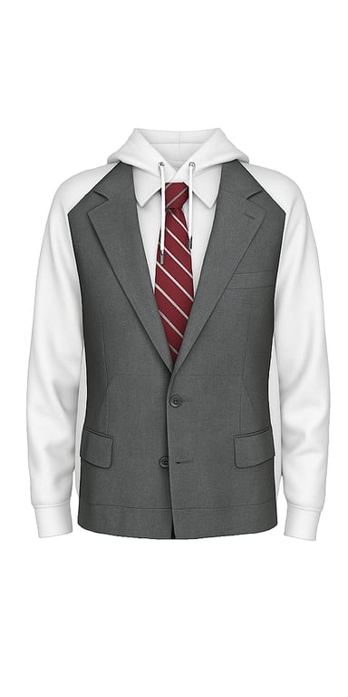 Hoodie with buttons