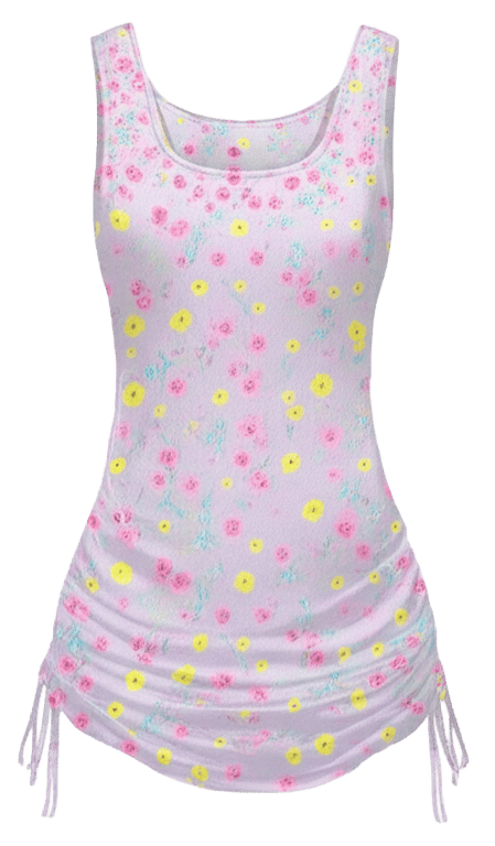 Mini Dress with Ruched Sides
