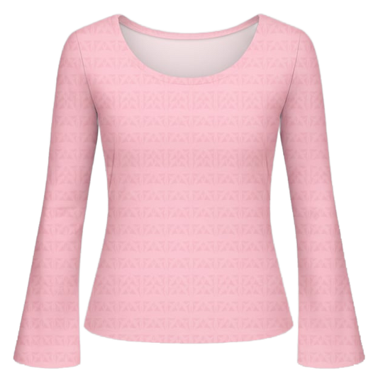 Scoop neck long sleeve top