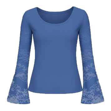 Scoop neck long sleeve top